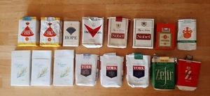 Zigarettenschachtel, Label H I N O V Y Z leer, 16 Stück, ohne Gesundheitshinweis - Bild 1 von 5