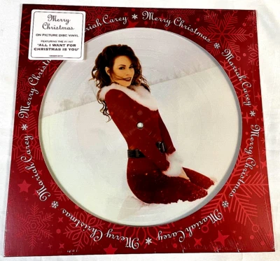 Mariah Carey Merry Christmas 30th Anniv Picture Disc All I Want For Christmas - Image 1 of 4