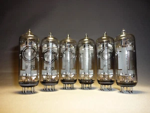 6pcs. 6S19P (6C19P) / 6С19П mini triode Svetlana. NEW. MILITARY. BLACK BOTTOM! - Picture 1 of 3