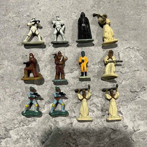 1" Mini Star Wars Action Figure Set - Vintage 12 Piece Lot - FREE SHIPPING Cover