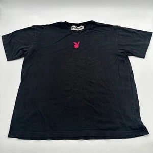 Play Boy By Pacsun T-Shirt Men Medium Black Solid Logo Pink …#21410 - Picture 1 of 8