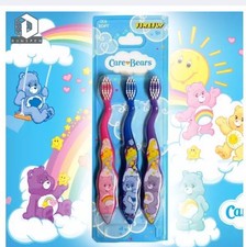 DUNSPEN Firefly Care Bears Kiddie Toothbrush 3 Pack