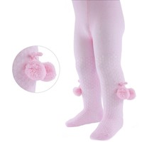 Baby Pom Pom Tights, Blue, Red, White, Pink, From Newborn upto 4-5 Years
