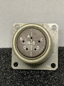 MS3120E14-5P BENDIX Circular MIL Spec Connector CIRCULAR PIN CONN 5 POS 5 TERM - Picture 1 of 4