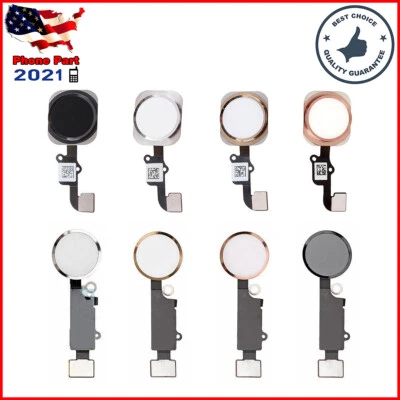 OEM Home Button Key Flex Cable Replacement For iPhone 6 6S 7 8 Plus USA - Image 1 of 4