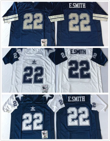 Vintage Emmitt Smith #22 Dallas Cowboys Throwback Stitched Jersey Cover