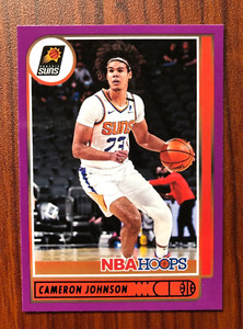 Cameron Johnson 2021-22 NBA Hoops Purple Parallel #56 Phoenix Suns
