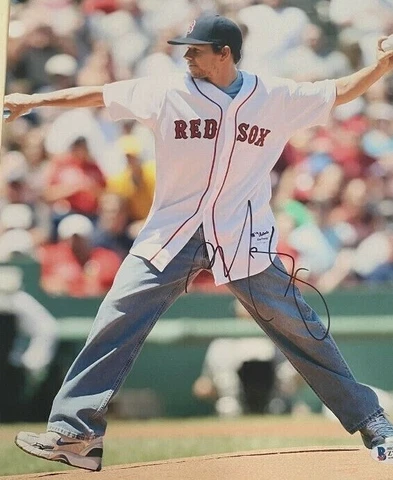 Mark Wahlberg signed autographed 11x14 photo Boston Red Sox Beckett COA Cover