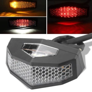 1pc Motorcycle Parts Rear Taillight LED Turn Signal Brake Stop Lamp Light Decor - Foto 1 di 12