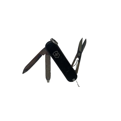 Victorinox - Navaja Suiza Negra 7 Funciones Clásica 2-1/4" - Usada - Buena Foto 1 de 4