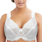 Ladies Plus Size Lace Bra Large Bust Underwired Full Coverage Bras Ddd F G Gg H