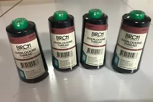 BIRCH POLYESTER OVERLOCKER THREAD 2500MT : NAVY - PACK OF 4 SPOOLS - Picture 1 of 2