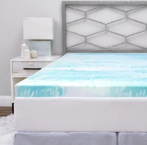 Gel Memory Foam Mattress Topper, Twin Size, 2 Inch - Picture 1 of 2