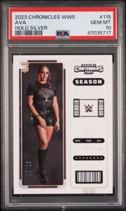 Biglietto Stagione 2023 Panini Chronicles WWE AVA Contenders Holo Silver /25 PSA 10 - Foto 1 di 3