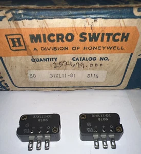 Micro Switch  Switches 37XL11-01 New  Lot of  2. 30 Day Returns. - Picture 1 of 12