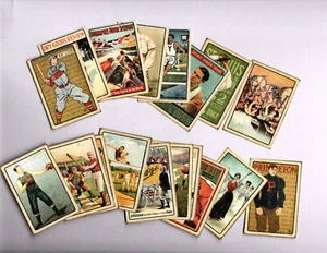 Gráfico 45 BUENAS VIEJAS TARJETAS SPORT (18pk) MINI TARJETAS DE BOLSILLO EFÍMERAS CORTE A MANO Doble Cara - Imagen 1 de 4