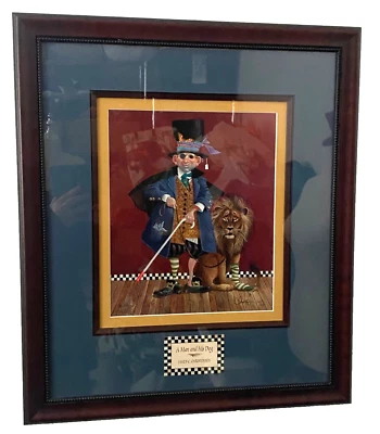 James Christensen Signed A Man & His Dog Framed Ltd Ed Print 528/950 Art w/COA - Image 1 of 4