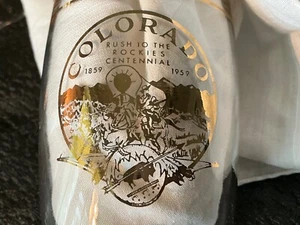 Set 6 Coors Banquet glass Colorado Rush to the Rockies Centennial 1859-1959- HTF - Picture 1 of 20