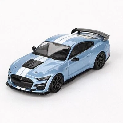Shelby Mustang GT 500 1/64 2022 Edizione Heritage Blu Cielo - Mini GT MGT00758-L - Immagine 1 di 3