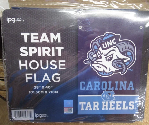 University of North Carolina Tar Heels, Team Spirit, House Flag 28" X 40" Cover