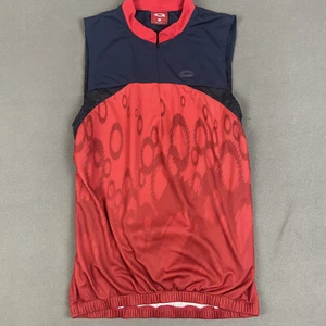 Vintage Oakley Radtrikot Herren Medium rot Y2K ärmellos taktische Feldausrüstung - Bild 1 von 9