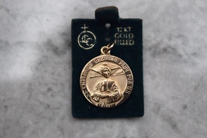 12K Gold Filled Medal of St. Catherine Laboure, 3/4" diameter round + (CU106) - Picture 1 of 6