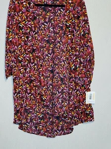 NWT LLR Lindsey Kimono/Duster - Large/L - Black/Pink/Purple/White/Yellow/Red - Picture 1 of 8