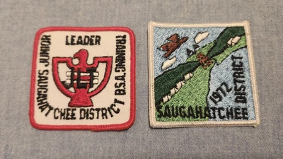 Vintage Saugahatchee District Patches  Chattahoochee Council Alabama - Lodge 204 - Image 1 of 2