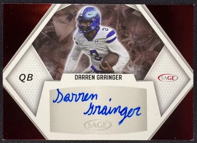 2023 SAGE HIT #A-DG Darren Grainger Autographs Red Rookie Auto - Image 1 of 2