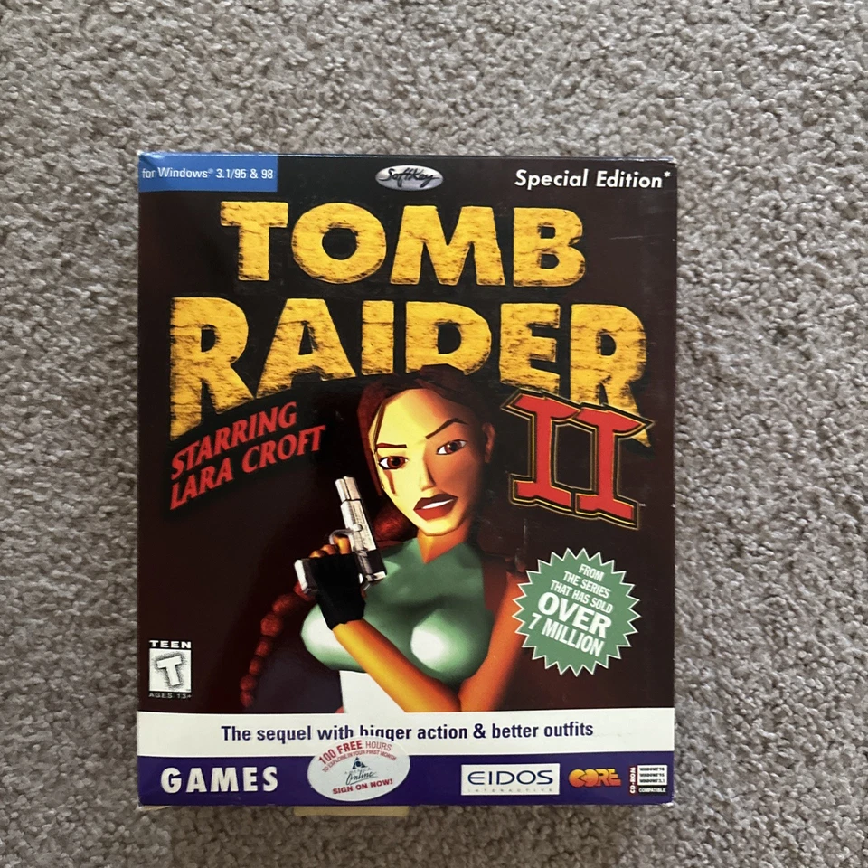 Tomb Raider II Starring Lara Croft Special Edition PC Brand New Sealed Big Box - Image 1 of 4