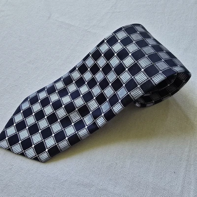 Corbata Valerio Garati - Patrón a cuadros azules Foto 1 de 4