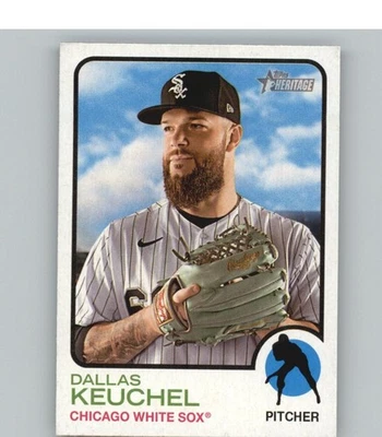2022 Topps Heritage - Dallas Keuchel #133 - Image 1 of 2