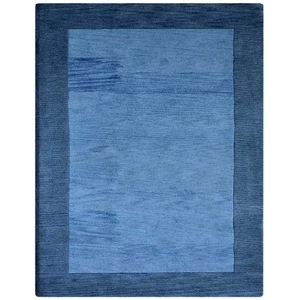 Eco-Friendly Hand Tufted Wool Area Rug Solid Blue BBH Homes BBK00201 - Picture 1 of 126