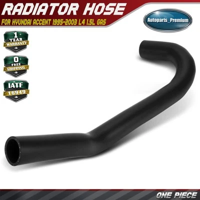 Lower Side Radiator Coolant Hose for Hyundai Accent 1995-2003 L4 1.5L GAS SOHC - Image 1 of 4