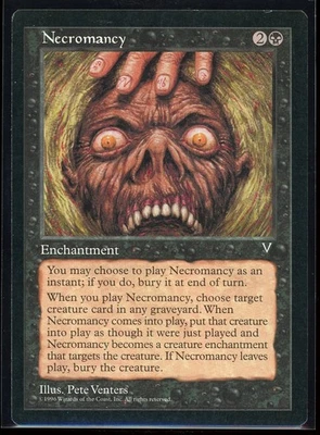 MTG Magic the Gathering Necromancy Magic: Visions 1997 - Image 1 of 2