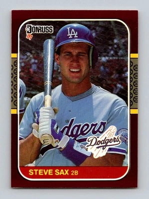1987 Donruss Opening Day #85 Steve Sax - Image 1 of 2