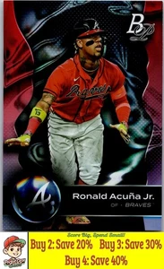 Ronald Acuña Jr. 2023 Bowman Platinum #47 Atlanta Braves 008474 - Imagen 1 de 2
