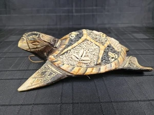 Sea Turtle Statue Garden Decor, Tabletop Wall Hanging Sea Turtle Sculpture - Picture 1 of 14