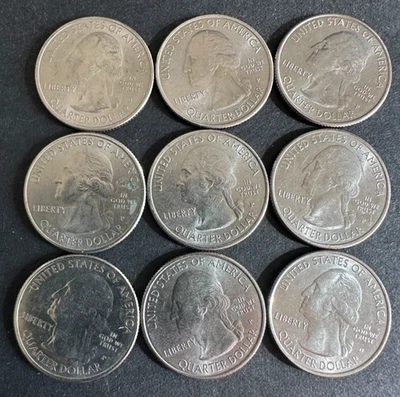 America The Beautiful Quarters Set of 9 - (See Description) - Image 1 of 2