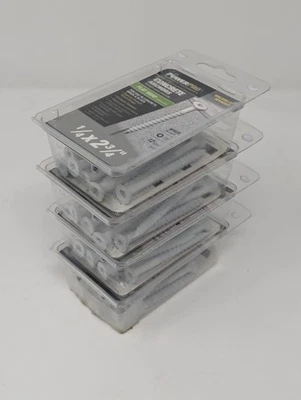 Tornillos para mampostería de hormigón 1/4" x 2-3/4" blanco anclaje de grifo T30 cabeza plana 48 piezas Foto 1 de 4