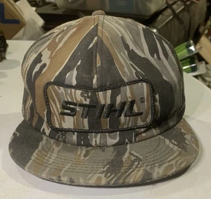 Vintage STIHL Patch Trucker Camo Hat Cap SnapBack K Products USA Rare - Picture 1 of 7