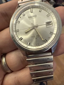 ~1968 Vietnam War era Seiko 7625-8233 Automatic men's watch Crosshair Waterproof - Picture 1 of 11