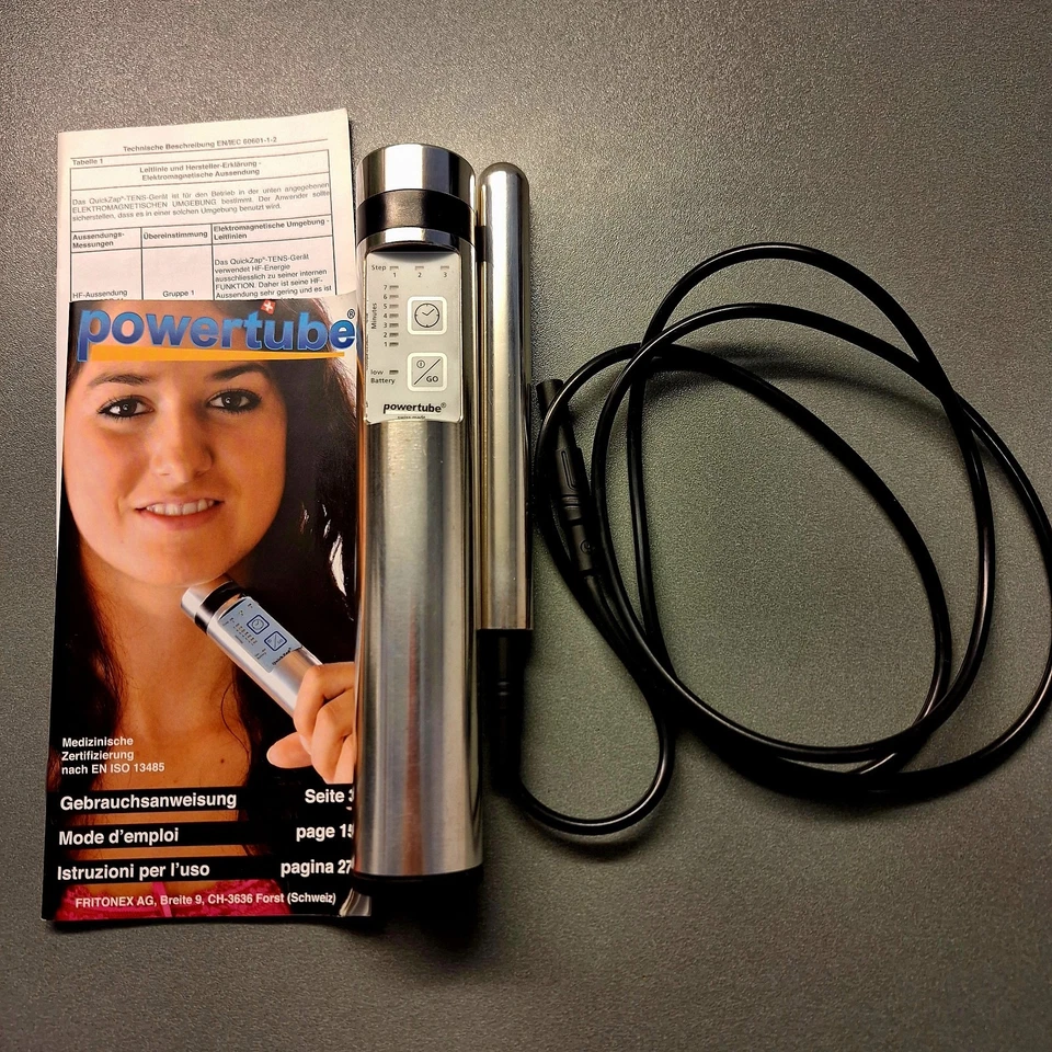 Quick Zap Powertube Silber TENS Therapie - Bild 1 von 3