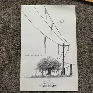 Póster Ethel Cain Please Don't Leave Me Listening Party Promo 11"x17" Daños - Imagen 1 de 8