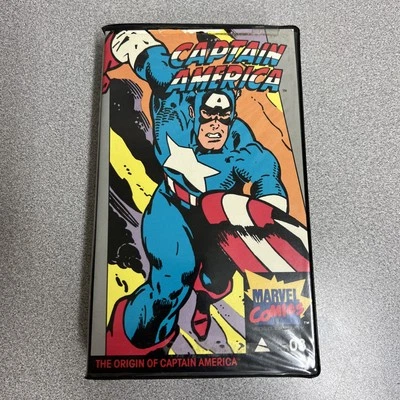 *Marvel Comics* Captain America VHS Hard Case 1985 - Image 1 of 4