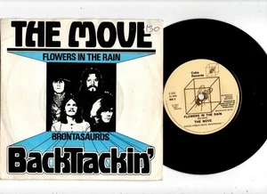THE MOVE - FLOWERS IN THE RAIN / BRONTASAURUS. UK 1982 7" & PIC/SLEEVE. EX+ - Picture 1 of 3
