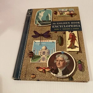 Vintage 1960 The Golden Book Encyclopedia Book 8 Hudson To Korea Book Pre-Owned - Picture 1 of 6