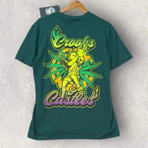 Crooks and Castles Tshirt Cherub Leaf Tee New small - Picture 1 of 6