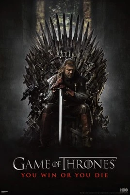 MODJES 638322 Game Of Thrones You Win Or You Die Seven Kingdom Wall Decor Poster