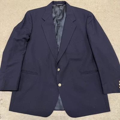 Burberry London Men's Blazer Suit Coat Jacket - Navy Large 42 100% Wool - Image 1 of 4